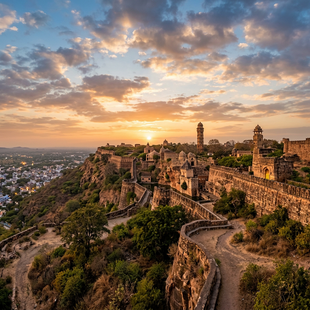Chittorgarh Fort Panoramic View